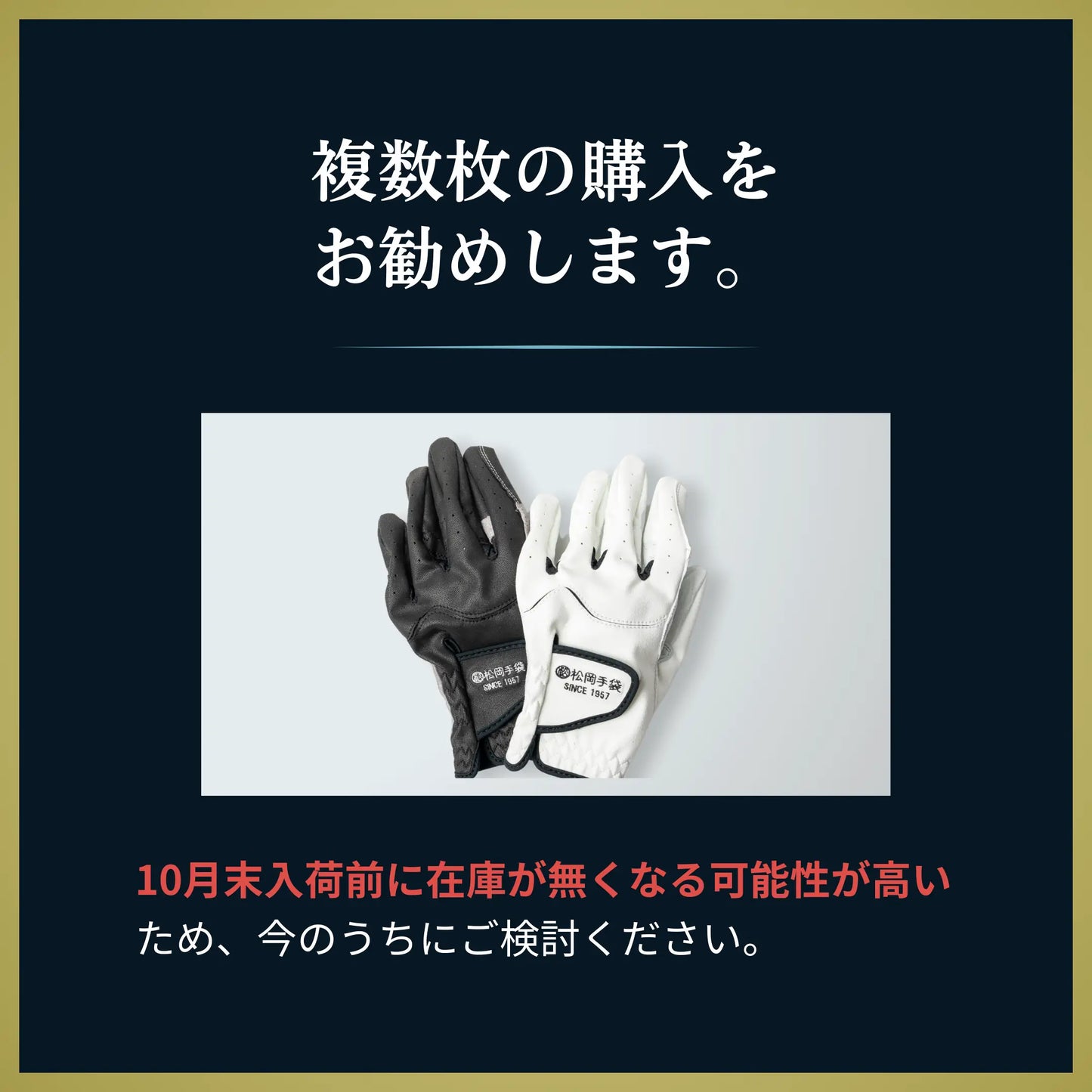 エルゴグリップ～素手を超えたフィット感～（10月納期分）